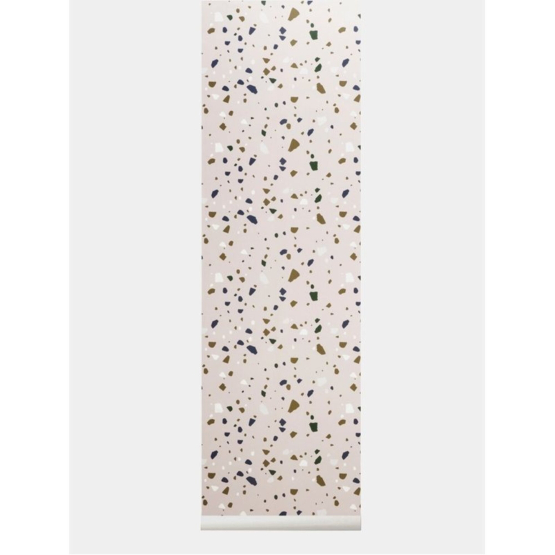 Terrazzo Rose Ferm Living - Køb design tapet fra Ferm Living