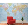 Bluemap Verdenskort - Køb flot verdens kort til væggen online her