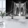 Brooklyn Bridge New York sort hvid - Køb fototapet i god kvalitet Brooklyn Bridge New York sort hvid - Køb fototapet i god kvalitet
