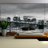 Brooklyn bridge at night sort-hvid - Køb non-woven fototapet her Brooklyn bridge at night sort-hvid - Køb non-woven fototapet her