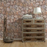 Store grå-brune granit sten m. lyse fuger - Køb tapet med granitsten Store grå-brune granit sten m. lyse fuger - Køb tapet med granitsten