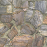 Store mørkebrune granit sten m. mørke fuger - Køb tapet med sten