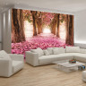 Magnolia allé fototapet non-woven - Køb kvalitets fototapet m. blade Magnolia allé fototapet non-woven - Køb kvalitets fototapet m. blade