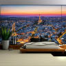Paris by night med Eiffeltårnet - Køb non-woven fototapet online Paris by night med Eiffeltårnet - Køb non-woven fototapet online