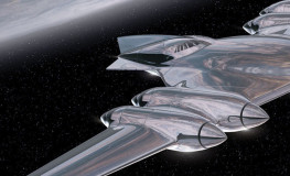 Naboo Cruiser rumskib fra Star Wars film - Køb non-woven fototapet
