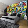 Graffiti tags med flotte farver - Køb fototapet med grafitti maleri på væg Graffiti tags med flotte farver - Køb fototapet med grafitti maleri på væg