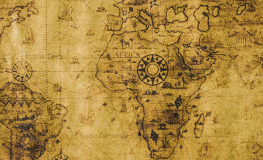 Old vintage verdenskort - Køb flot gammelt landekort af verden