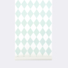 Harlequin Mint - Køb billig ferm living tapet med mint farvede tern Harlequin Mint - Køb billig ferm living tapet med mint farvede tern