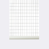 Grid 160 - Køb Ferm living tapet m. hvid baggrund og sorte firkanter