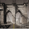 Walk Way Brooklyn Bridge - Køb flot fototapet med en gangbro i New York Walk Way Brooklyn Bridge - Køb flot fototapet med en gangbro i New York