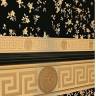 93584-4 VERSACE tapet - Køb sort Versacetapet med guldblomster 93584-4 VERSACE tapet - Køb sort Versacetapet med guldblomster