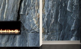 Grå granit stenvæg fototapet - Køb billede af en sten væg online