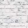 Koksgrå og hvide mursten - Køb murstenstapet i sort og hvid