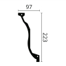 Z7 Arstyl stuk liste 220X100mm. - Køb flot hvid stukliste online Z7 Arstyl stuk liste 220X100mm. - Køb flot hvid stukliste online