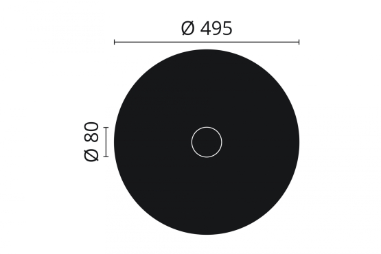 R8 stuk roset Arstyl 495mm. - Køb hvid stuk loft rosette til loftet