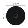 R9 Loftroset Arstyl 530mm. flot hvid stuk rosette til loftet R9 Loftroset Arstyl 530mm. flot hvid stuk rosette til loftet