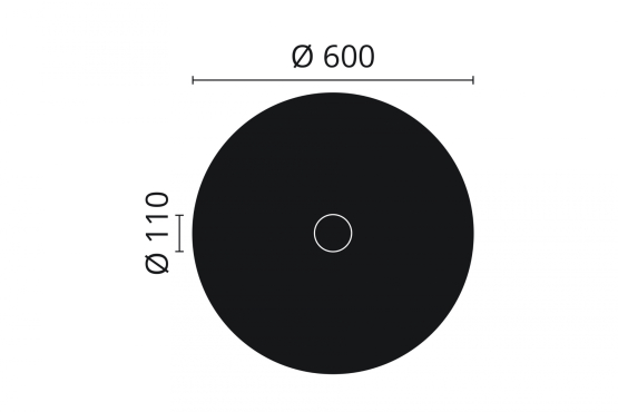 R10 Loftroset Arstyl 600mm. - Køb hvid stukrosette til loftet