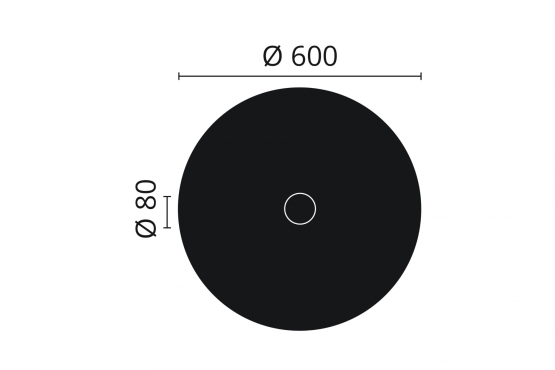 R18 stuk roset Arstyl R18 600mm. - Køb hvid stukrosette til loftet