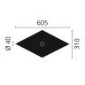 R1 Loftroset Arstyl 605 x 310mm. flot hvid loftrosette til loftet R1 Loftroset Arstyl 605 x 310mm. flot hvid loftrosette til loftet