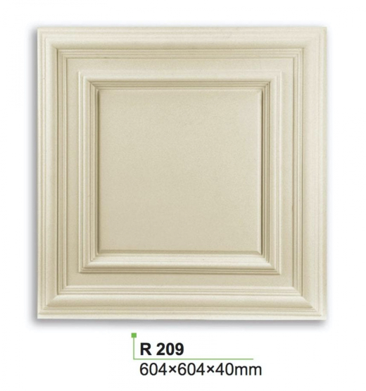 Loft og vægpanel R209 Grand Decor - Køb firkantet hvid panel til loftet