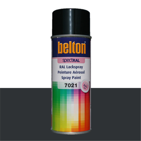 Sortgrå Ral7021 sort-grå spraymaling Belton 400ml. - Spray maling