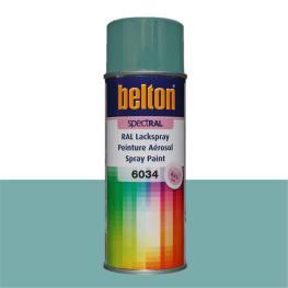 Pastturkis Ral6034 spraymaling Belton 400ml. - Køb turkis spray maling