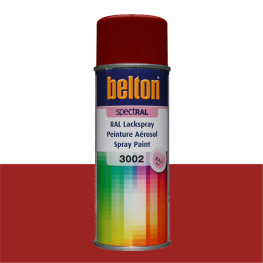 Karminrød Ral3002 spraymaling Belton 400ml. - Køb rød spray maling