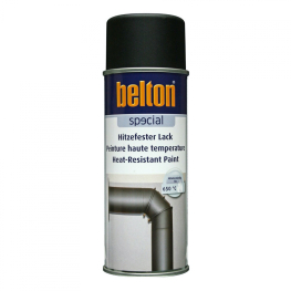 Varmefast 650 grader spraymaling Sort Belton 400ml. Varmebestandig