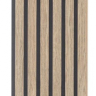 Akustikpanel træpanel Basic Mørk Brun olie 240cm. - Akustik panel i mørkebrun eg