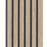 Akustikpanel træpanel Basic Mørk Brun olie 240cm. - Akustik panel i mørkebrun eg Akustikpanel træpanel Basic Mørk Brun olie 240cm. - Akustik panel i mørkebrun eg