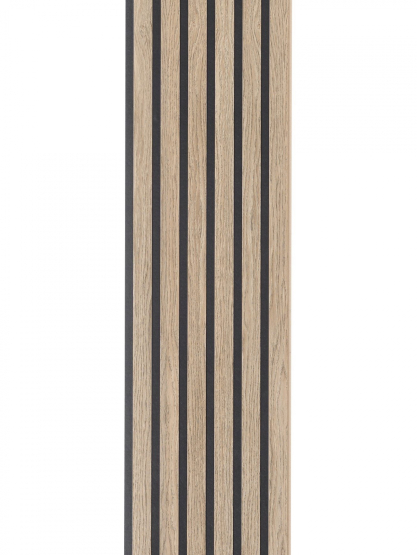 Akustikpanel træpanel Basic Mørk Brun olie 240cm. - Akustik panel i mørkebrun eg