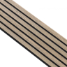 Akustikpanel træpanel Basic Mørk Brun olie 240cm. - Akustik panel i mørkebrun eg Akustikpanel træpanel Basic Mørk Brun olie 240cm. - Akustik panel i mørkebrun eg