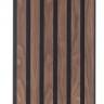 Akustikpanel træpanel Basic Valnød og sort MDF 240cm. - Akustik panel Akustikpanel træpanel Basic Valnød og sort MDF 240cm. - Akustik panel