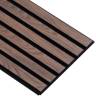 Akustikpanel træpanel Basic Valnød og sort MDF 240cm. - Akustik panel Akustikpanel træpanel Basic Valnød og sort MDF 240cm. - Akustik panel