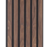 Akustikpanel træpanel Basic Valnød og sort MDF 278cm. - Akustik panel