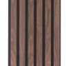 Akustikpanel træpanel Basic Valnød og sort MDF 278cm. - Akustik panel Akustikpanel træpanel Basic Valnød og sort MDF 278cm. - Akustik panel