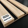 Prøve på akustikpanel Natur m. sort filt - Akustikpaneler med egefiner Prøve på akustikpanel Natur m. sort filt - Akustikpaneler med egefiner