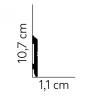 Almue fodliste med bue foran 10,7cm. - Køb almue fodpanel her Almue fodliste med bue foran 10,7cm. - Køb almue fodpanel her