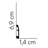 Flot fodliste med ledningsskjul 6,9cm. høj - Køb fodpanel online Flot fodliste med ledningsskjul 6,9cm. høj - Køb fodpanel online