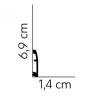 Flot fodliste med ledningsskjul 6,9cm. høj - Køb fodpanel online Flot fodliste med ledningsskjul 6,9cm. høj - Køb fodpanel online