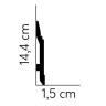 Høj almue fodpanel 14,4cm. høj. - Køb flot fodliste i gammel stil Høj almue fodpanel 14,4cm. høj. - Køb flot fodliste i gammel stil