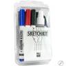 Whiteboard Sæt 125ml. m. klud og tusser - Rengøring til whiteboard Whiteboard Sæt 125ml. m. klud og tusser - Rengøring til whiteboard