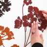 Brune Blomster wallstickers med flotte brune blomster Brune Blomster wallstickers med flotte brune blomster