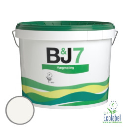 B&J7 vægmaling glans 7 i iglo hvid - Super dækkende vægmaling i farver