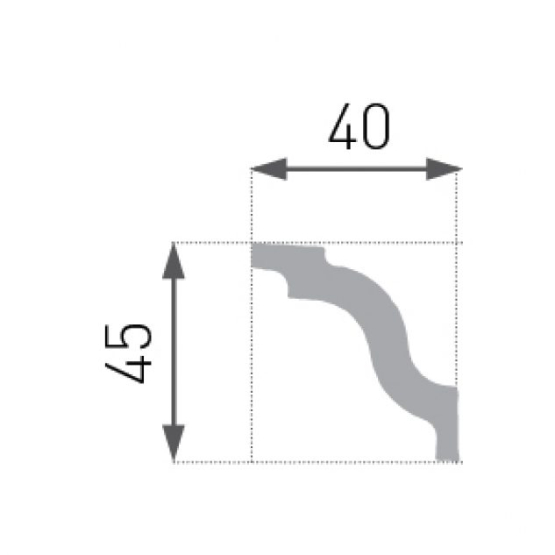 E-5 stukliste med buer ud og ind 4,5X4cm. - Køb lille flamingo stuk