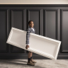 Høj vægpanel færdig samlet 50 X 150cm. - Køb STORE hvide stukpaneler Høj vægpanel færdig samlet 50 X 150cm. - Køb STORE hvide stukpaneler