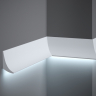 Minimalistisk vægliste til LED lys - Køb stukliste til væggen med LED lys Minimalistisk vægliste til LED lys - Køb stukliste til væggen med LED lys