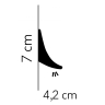 Minimalistisk vægliste til LED lys - Køb stukliste til væggen med LED lys Minimalistisk vægliste til LED lys - Køb stukliste til væggen med LED lys