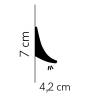 Minimalistisk vægliste til LED lys - Køb stukliste til væggen med LED lys Minimalistisk vægliste til LED lys - Køb stukliste til væggen med LED lys
