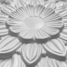 Stuk roset med stor blomster dekoration og blade - Køb stukroset Stuk roset med stor blomster dekoration og blade - Køb stukroset